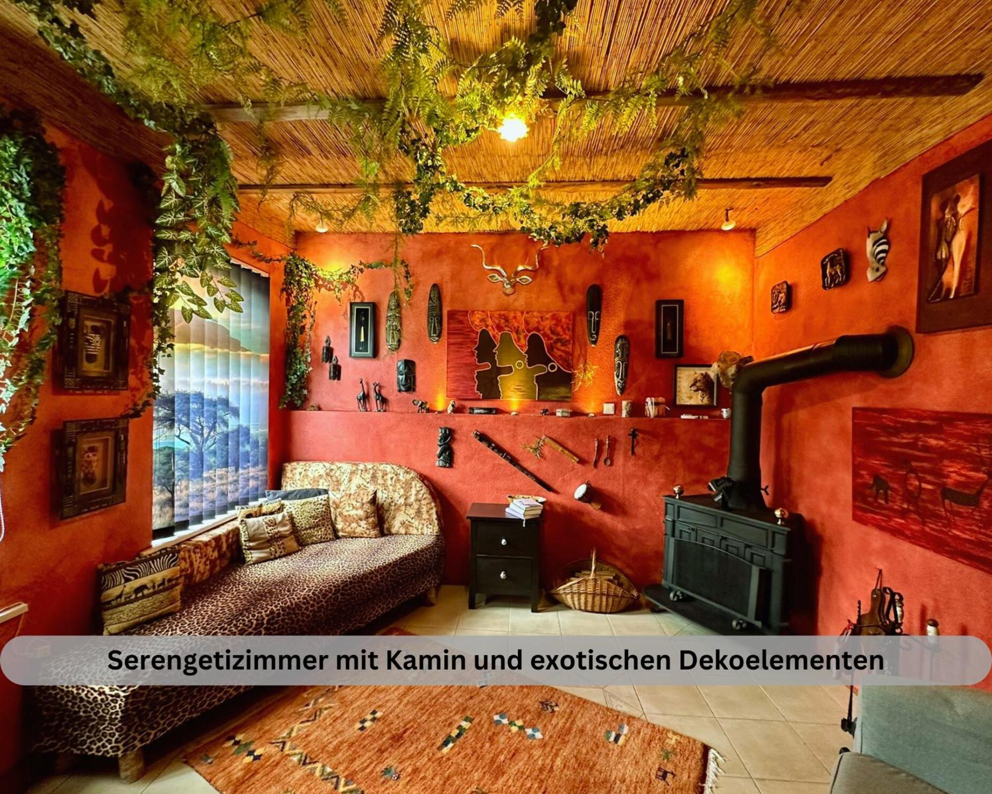 Lodge Of Africa - Einzigartige Themenzimmer, Eingezaeunten Garten, Sauna, Whirlpool & Kamin, Hunde Willkommen, Gasgrill, Voll Ausgestattete Kueche, Grosser Essbereich, Hamburg & Stade In Der Naehe Twielenfleth エクステリア 写真